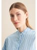 Seidensticker Stehkragenbluse Oversized in Mittelblau