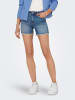 ONLY Shorts kurze Denim Jeans Shorts Knopf und Reißverschluss in Hellblau