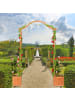 relaxdays Rosenbogen in Orange - (B)181 x (H)209 x (T)60 cm