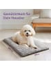 Knupis Selbstheizende Haustierdecke Grau 60x45cm, rutschfest & waschbar