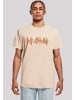 F4NT4STIC T-Shirt Def Leppard Shatter Logo in sand