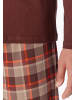 Schiesser Schlafanzug Casual Essentials in Dunkelrot