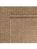 KADIMA DESIGN Flachgewebeteppich Jute-Optik Natur Bordüre Waschbar