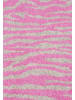 Faera Schal Zebramuster Dreiecksform Spitze Enden in Pink