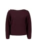 Zero  Strickpullover mit Fledermausärmeln in Chocolate Plum