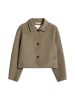 Marc O'Polo Wolljacke regular in Stone Taupe Melange