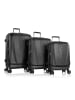 Heys Vantage 4 Rollen Kofferset 3-teilig mit Dehnfalte black