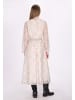 DreiMaster Vintage Damen Kleid in Hell Braun