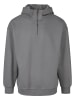 Urban Classics Urban Classics Herren Zipped High Neck Hoody in darkshadow
