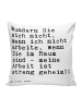 Mr. & Mrs. Panda Kuschelkissen 40x40 Wundern Sie sich nicht,... ... in Weiß