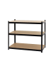 MCW Schwerlastregal E33, Schwarz 200x120x60cm