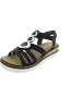 rieker Keilsandalette Schwarz