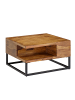 FineBuy Couchtisch in Braun / Sheesham / 60x60x35