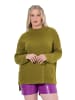 Ulla Popken Oversized-Pullover in helles gelbgrün