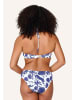 Linga Dore Slip Bikini in Blue white print