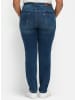 sheego Skinny Jeans in dark blue denim
