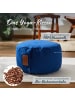 DoYourFitness Yoga-Kissen Vishnu gefüllt Buchweizen navyblau rund Blau