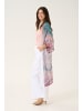 Cream Kimono CRTikko Loose fit in Pink And Blue Ethnic Border