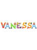 Playshoes Deko-Buchstaben "VANESSA" in bunt