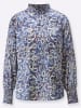 creation L Satinbluse in ecru-marine-bedruckt
