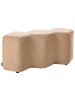 Beliani Bettbank LITTLETON in Beige/Schwarz - (W) 86 x (H) 38 x (L) 30 cm