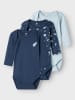 name it 3er-Pack Strampler in Dark Denim