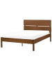 Beliani Doppelbett BOISSET in Braun - (W) 125 x (H) 101 x (L) 205 cm