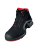 Uvex Halbschuhe 1 x-tended support Schnürstiefel in schwarz/rot