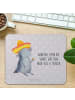 Mr. & Mrs. Panda Mauspad Axolotl Tequila mit Spruch in Grau Pastell
