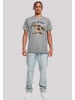 F4NT4STIC T-Shirt Looney Tunes Taz That's All Folks in grau meliert
