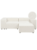 Beliani 3-tlg 2-Sitzer Sofa ARDAL in Weiß/Schwarz