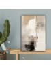 MuchoWow Leinwand bilder Abstrakte Kunst weiß schwarz (BxH)