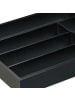 relaxdays Besteckkasten in Schwarz - (B)43 x (H)5 x (T)30,5 cm