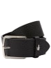 Lacoste Accessoire - Gürtel 4 cm Leder in schwarz