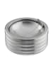 relaxdays Windaschenbecher in Silber