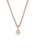 Elli DIAMONDS  Halskette 925 Sterling Silber Kreis in Rosegold