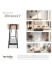 tectake Beistelltisch Tralee 100x35x80,5cm