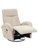 Beliani Fernsehsessel DANAE in Beige/Schwarz - (W) 90 x (H) 105 x (L) 90 cm