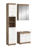 ebuy24 Badmöbelset Wave (3-teilig) Weiß 112 x 34 cm