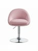 VASAGLE Barhocker Lenna in Rosa-Grau - (B)50.5 x (H)(68.5-80.5) x (T)52 cm