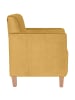 58 aufm Kessel SESSEL Karol Bezug Samtvelours Buche natur / mais