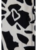 Mavi Jeans Hemdbluse mit Allover-Print und verdeckter Leiste in Schwarz