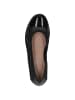 Caprice Ballerina in BLACK NAP/PAT.