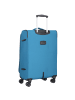 D&N Travel Line 9204 4 Rollen Trolley M 66 cm mit Dehnfalte in blau
