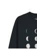wat? Apparel Sweatshirt Moonphases in Schwarz