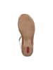 rieker Lugano Ledersandalen Weiß