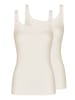 Nina von C. 2er Pack Damen Achseltop in champagner