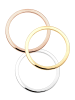 Elli Ring 925 Rosegold Bi Color_Tri Color, Ring Set in Gold