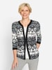 WITT WEIDEN Shirt in ecru-schwarz-bedruckt