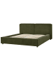 Beliani Doppelbett LINARDS in Grün - (W) 210 x (H) 88 x (L) 242 cm